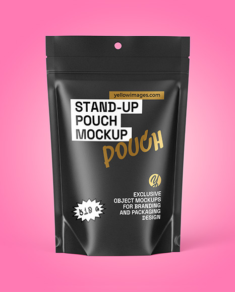 Matte Stand-up Pouch Mockup