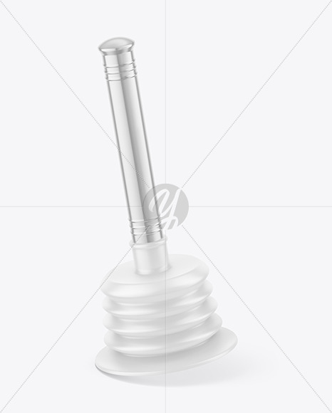 Glossy Metallic Plunger Mockup