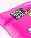 500ml Matte Milk Bag Mockup