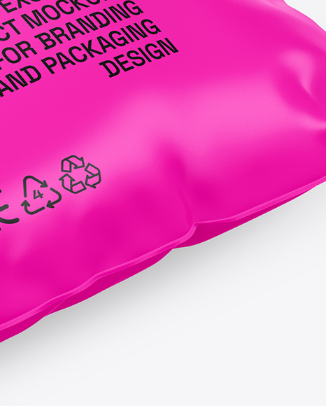 500ml Matte Milk Bag Mockup