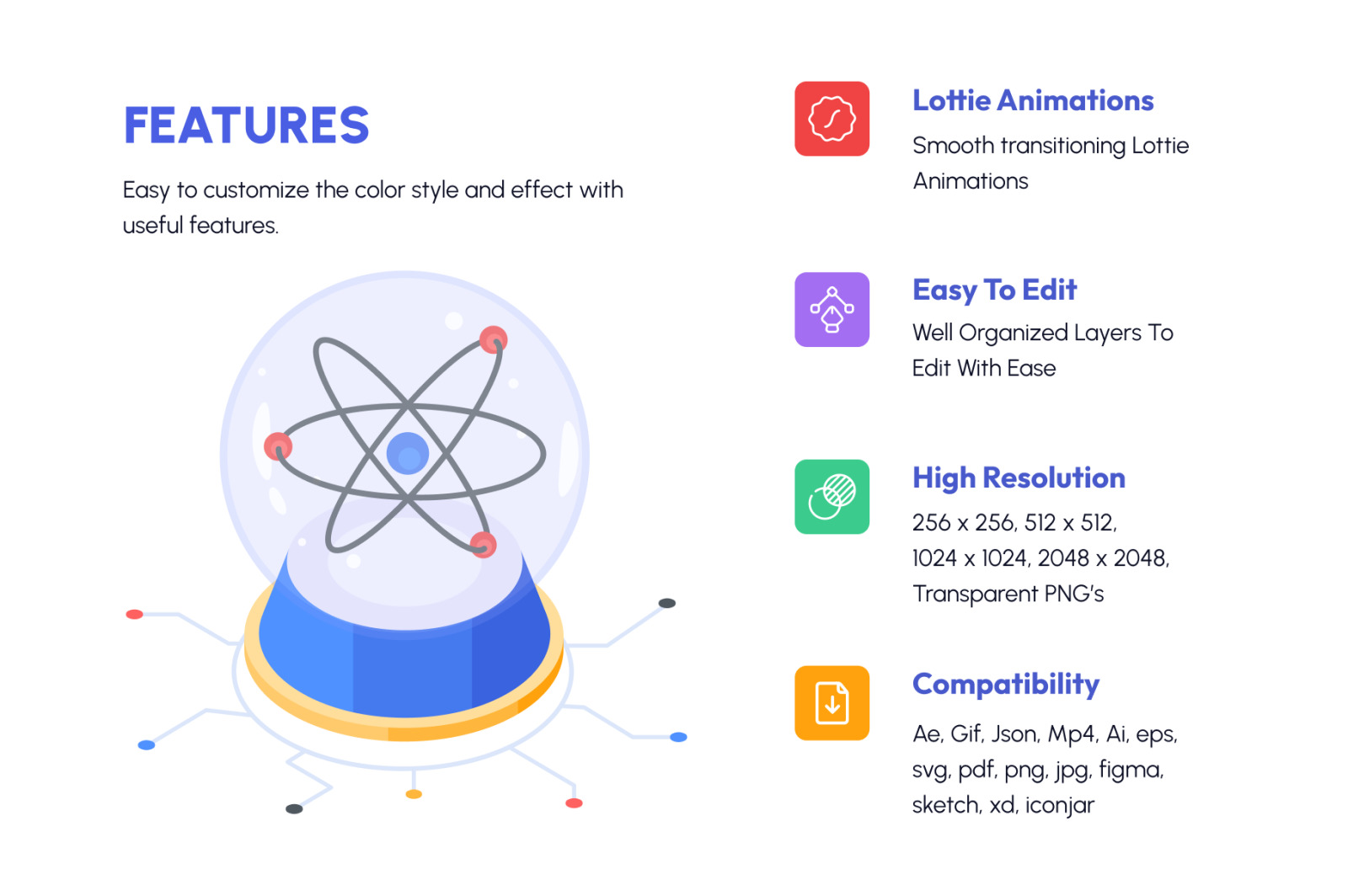 Animated Physics Icon Set