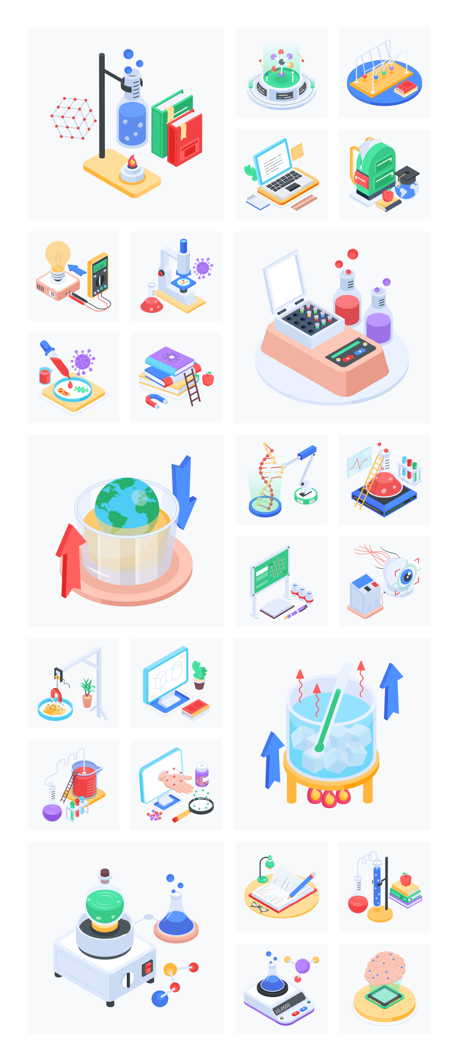 Animated Physics Icon Set