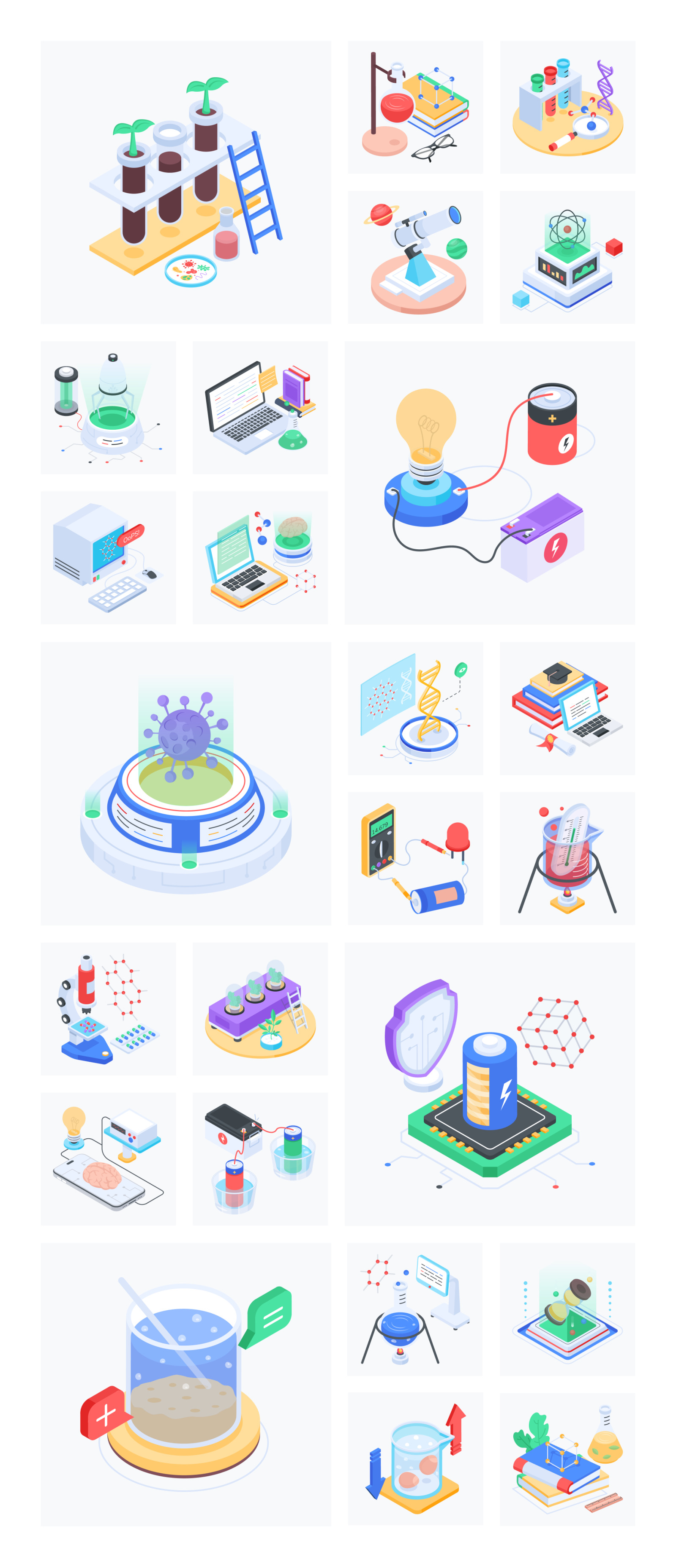 Animated Physics Icon Set