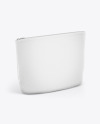 Cosmetic Bag with Zipper Mockup - Half Side View