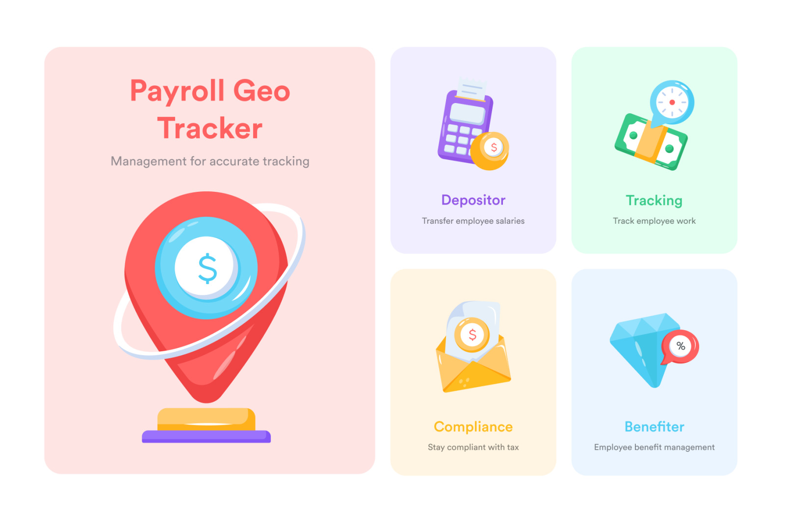 Animated Payroll Icon Set Animated Payroll Icon Set