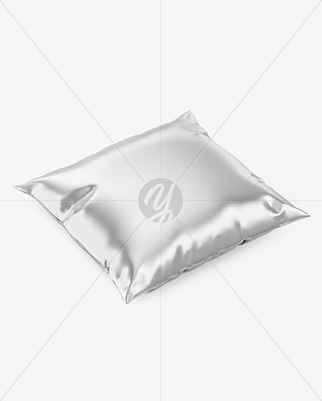 500ml Metallized Milk Bag Mockup