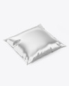 500ml Metallized Milk Bag Mockup