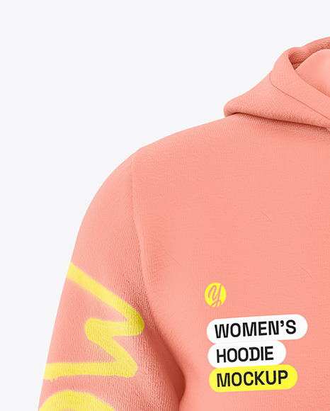 Women’s Full-Zip Hoodie Mockup - Front View