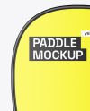 Pickleball Glossy Paddle & Two Balls Mockup