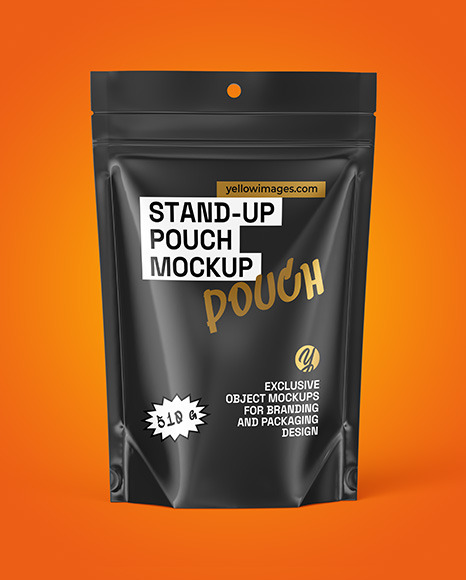 Glossy Stand-up Pouch Mockup