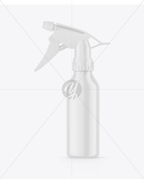 Glossy Spray Bottle Mockup