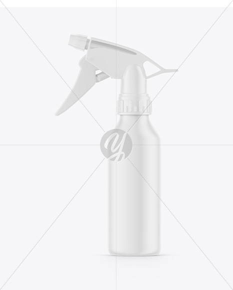 Matte Spray Bottle Mockup