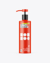 Glossy Bottle W/ Pump Mockup