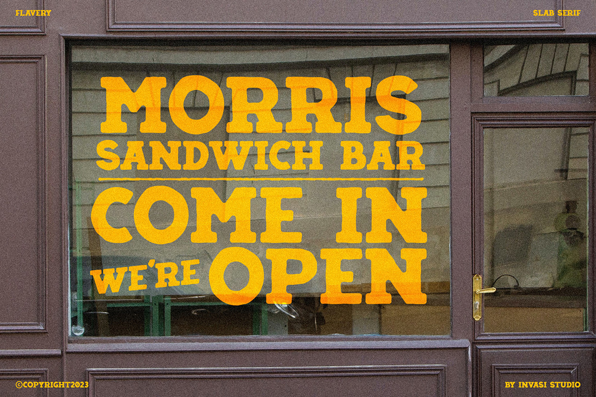 Flavery - Vintage Slab Serif Flavery - Vintage Slab Serif