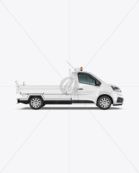 Tipper Truck Mockup - Side View