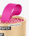 Kraft Paper Tube Mockup