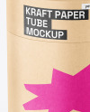 Kraft Paper Tube Mockup