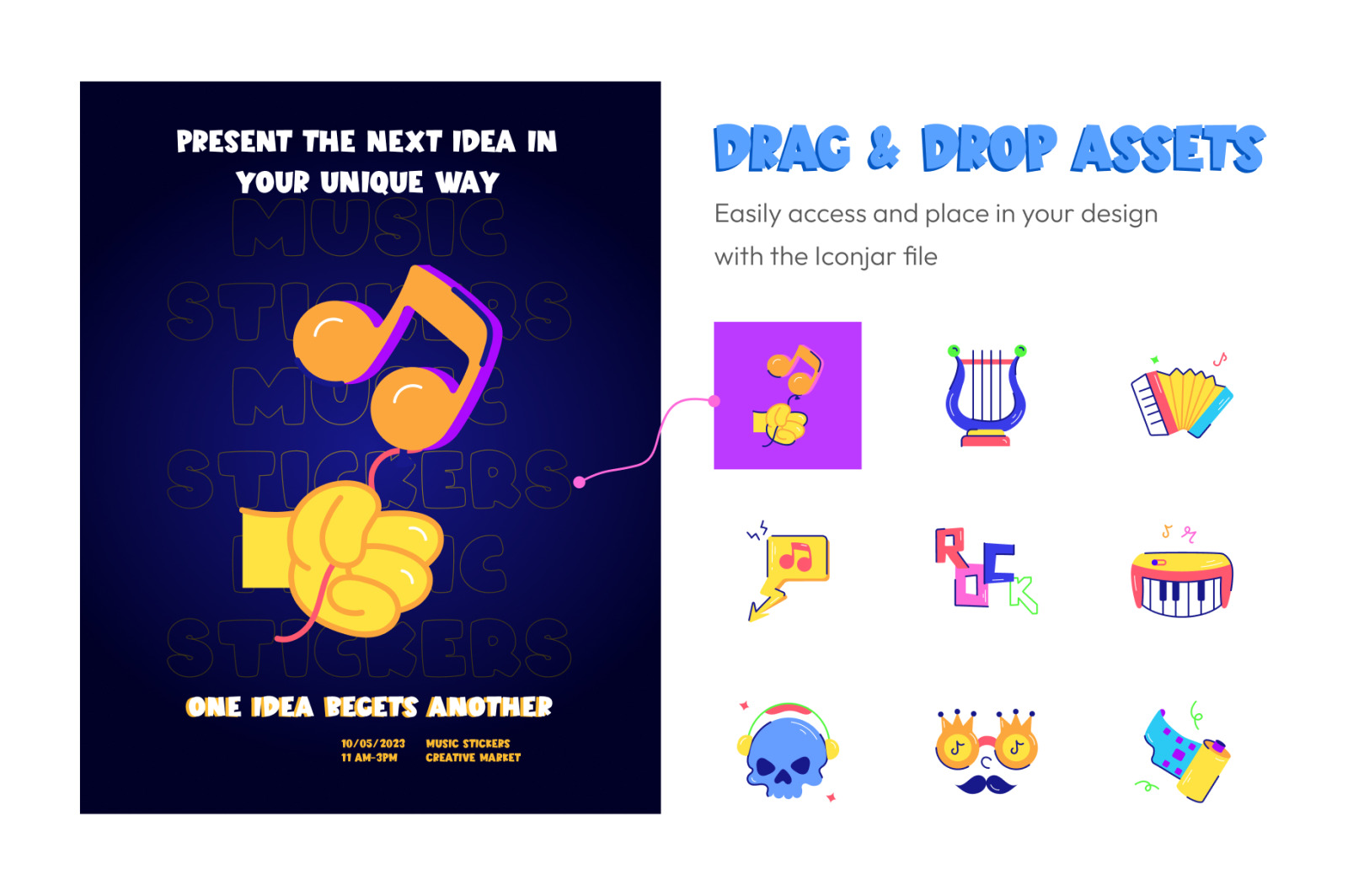 Animated Music Stickers