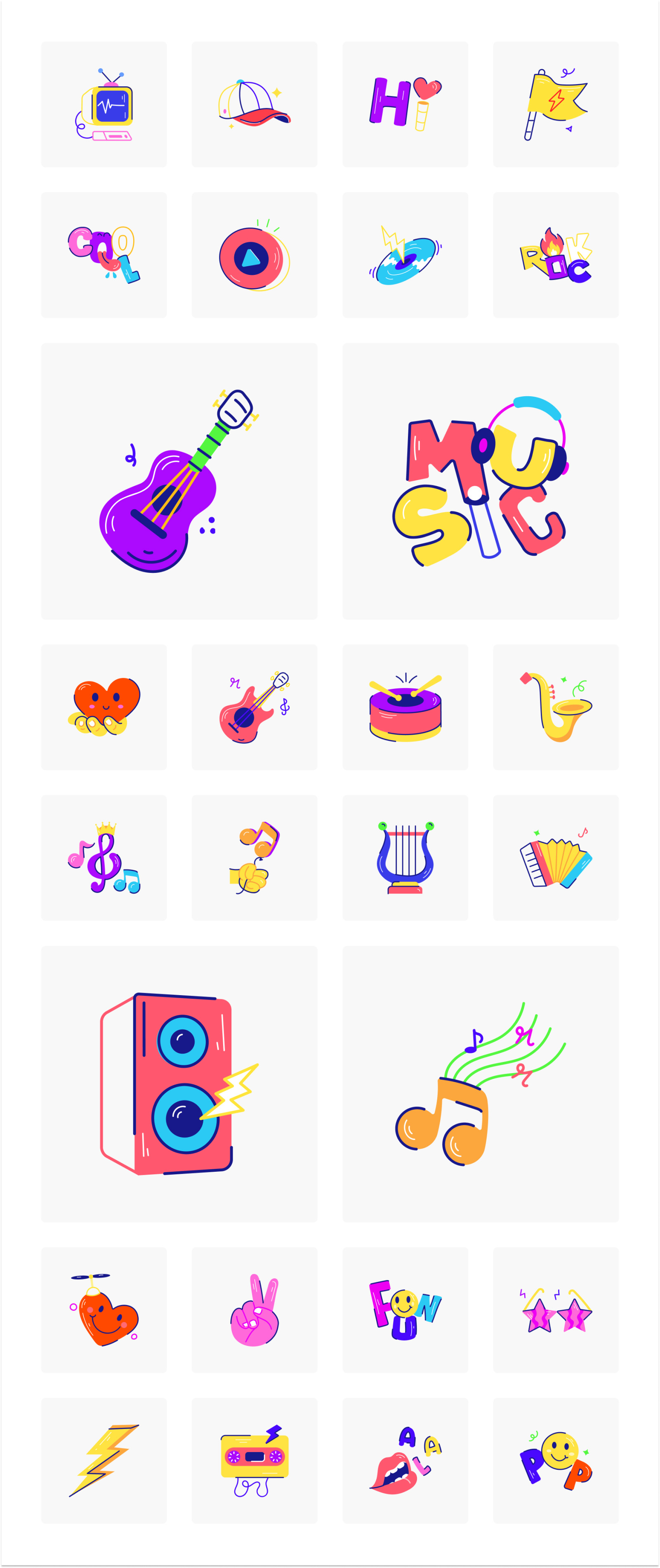 Animated Music Stickers