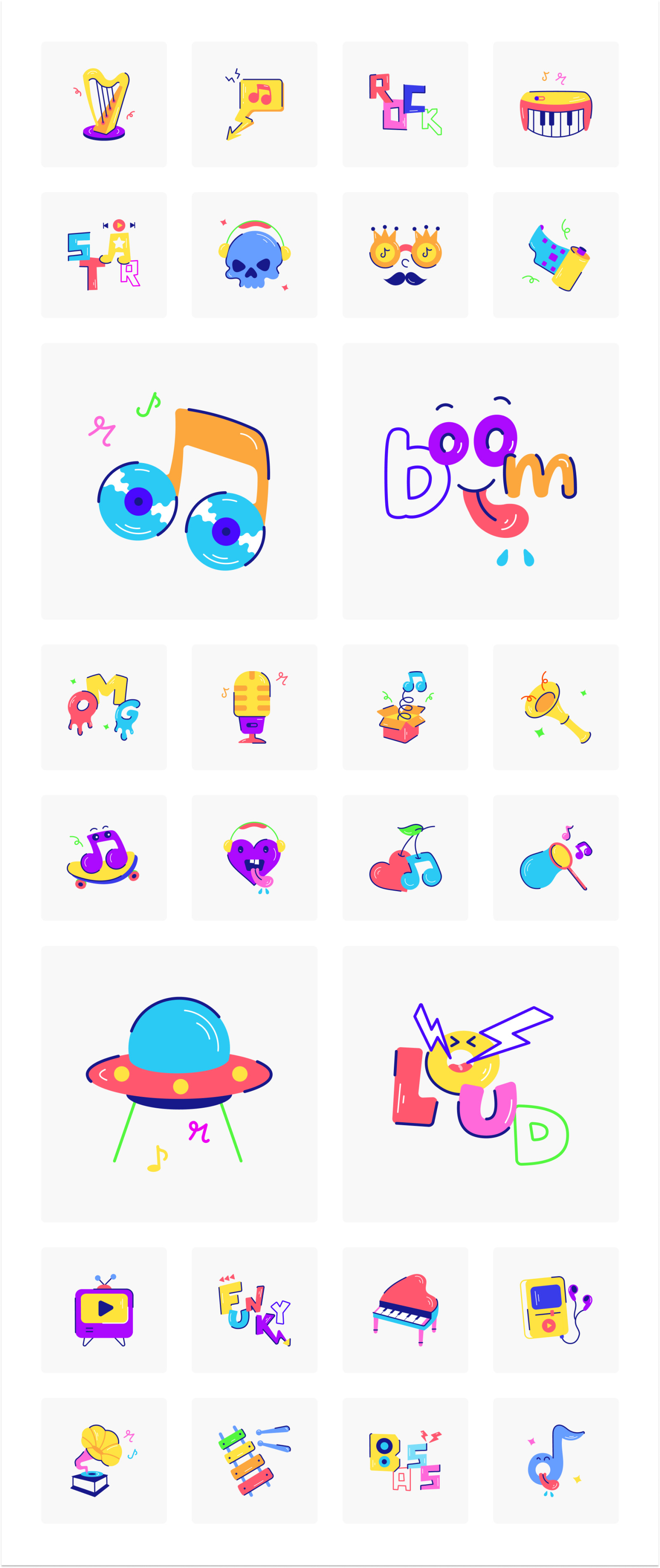 Animated Music Stickers