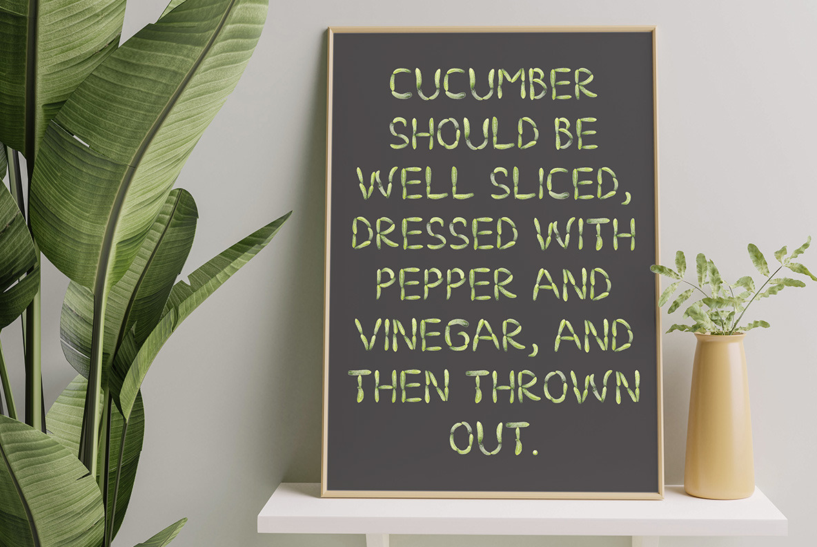 Cucumber Font Cucumber Font