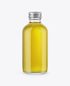 Glass Bottle with Oil Mockup