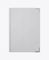 Book W/ Leather Cover Mockup - Top View