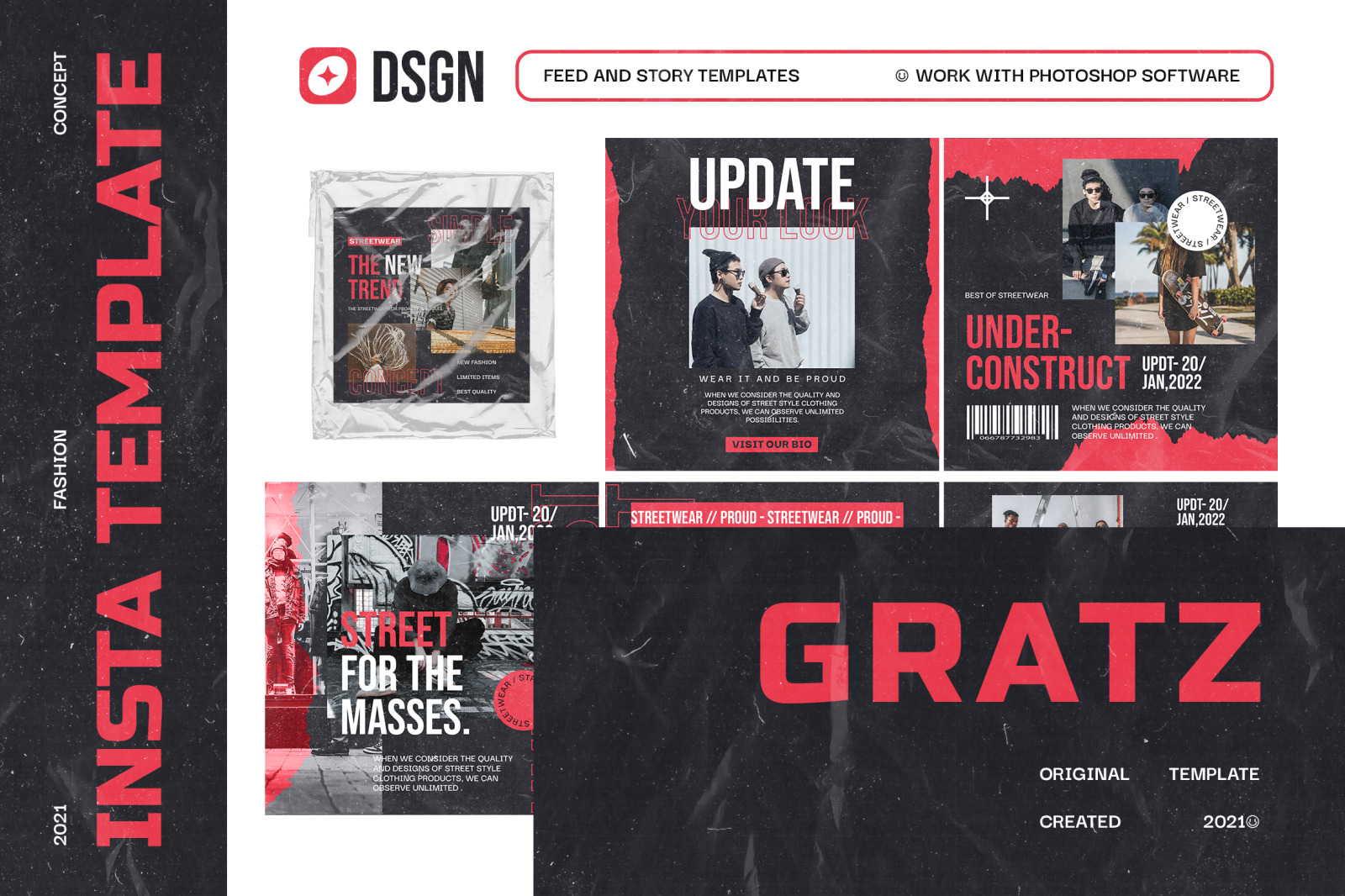 Gratz Urban Instagram Templates Gratz Urban Instagram Templates