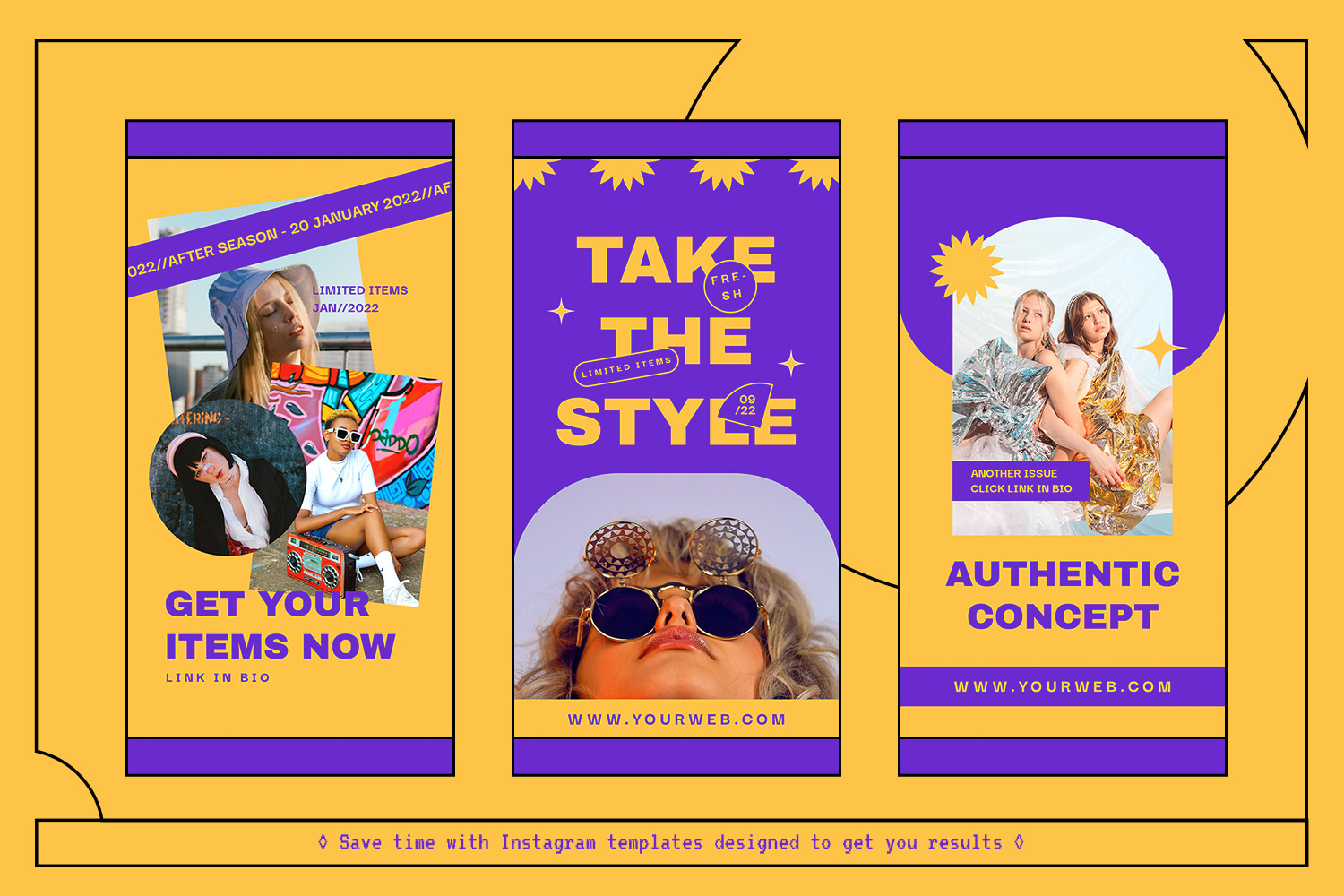 Fawles 90's Instagram Template Fawles 90's Instagram Template