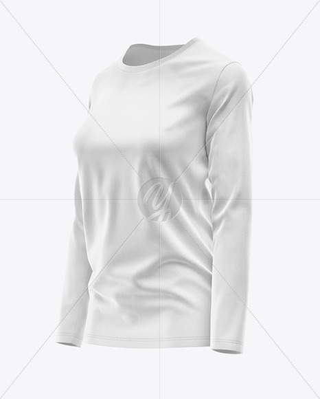 Women’s Long Sleeve T-Shirt Mockup