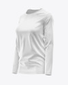 Women’s Long Sleeve T-Shirt Mockup