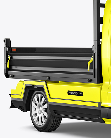 Tipper Truck Mockup - Half Side View
