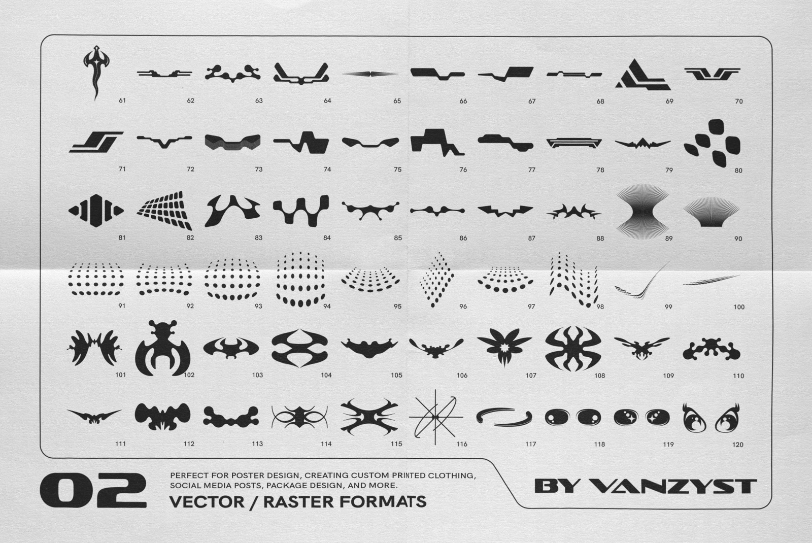 Y2K 327 Characters Halftones Shapes Y2K 327 Characters Halftones Shapes