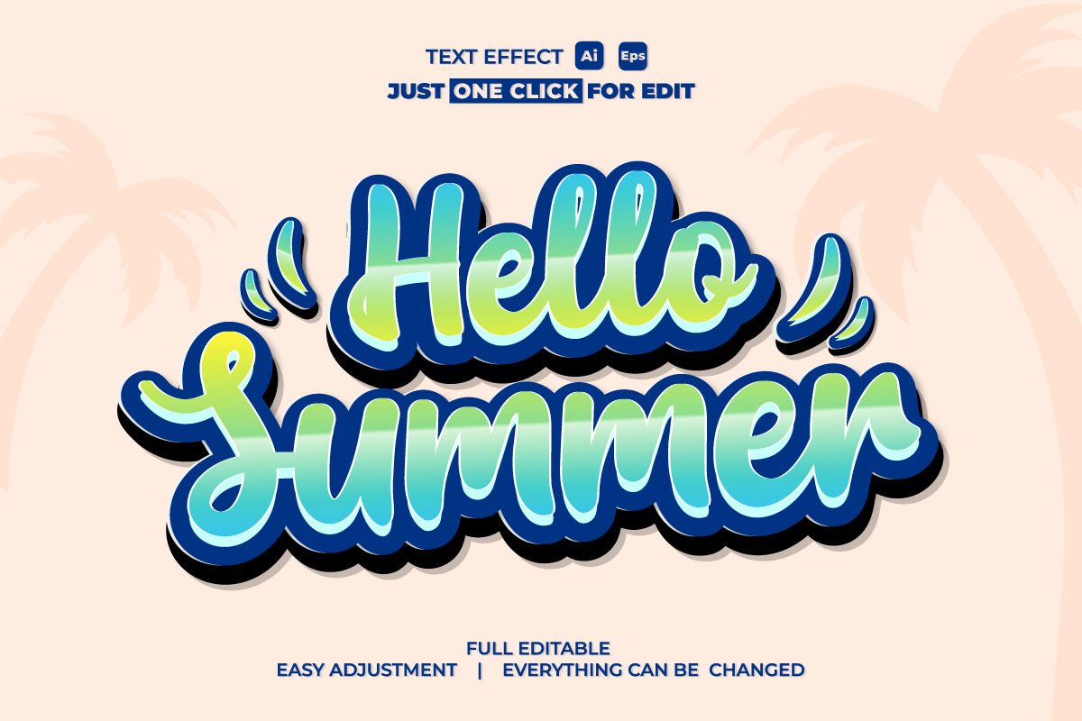 Summer Event Text Effect Editable Collection Vol 1