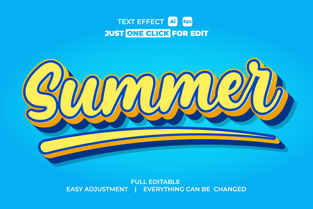 Summer Event Text Effect Editable Collection Vol 1