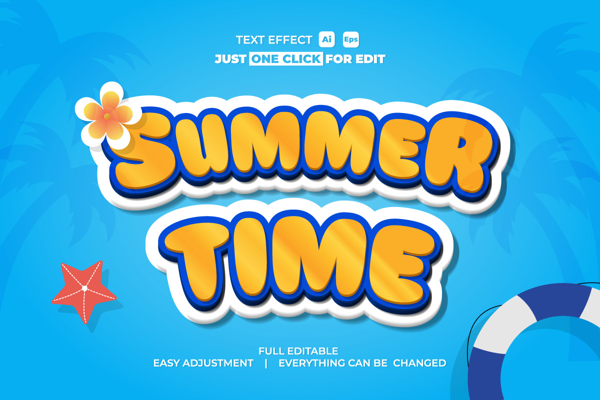 Summer Event Text Effect Editable Collection Vol 1