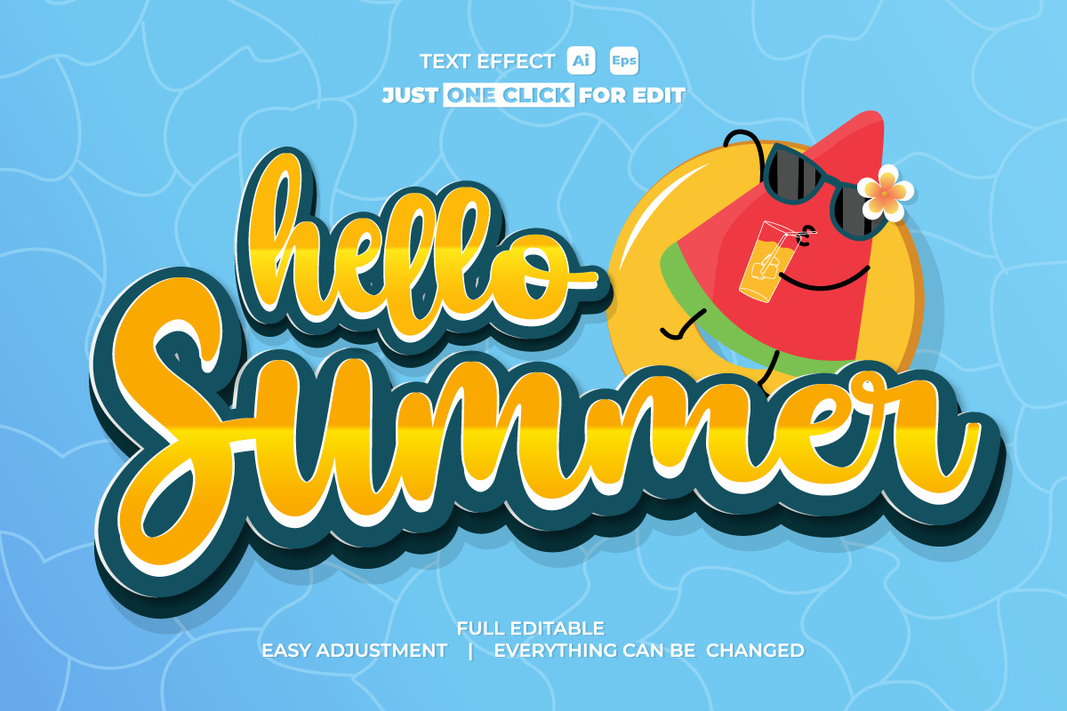 Summer Event Text Effect Editable Collection Vol 2