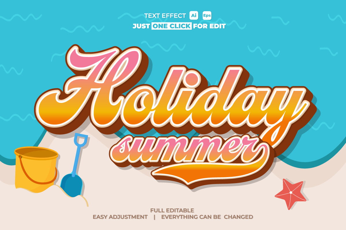 Summer Event Text Effect Editable Collection Vol 2