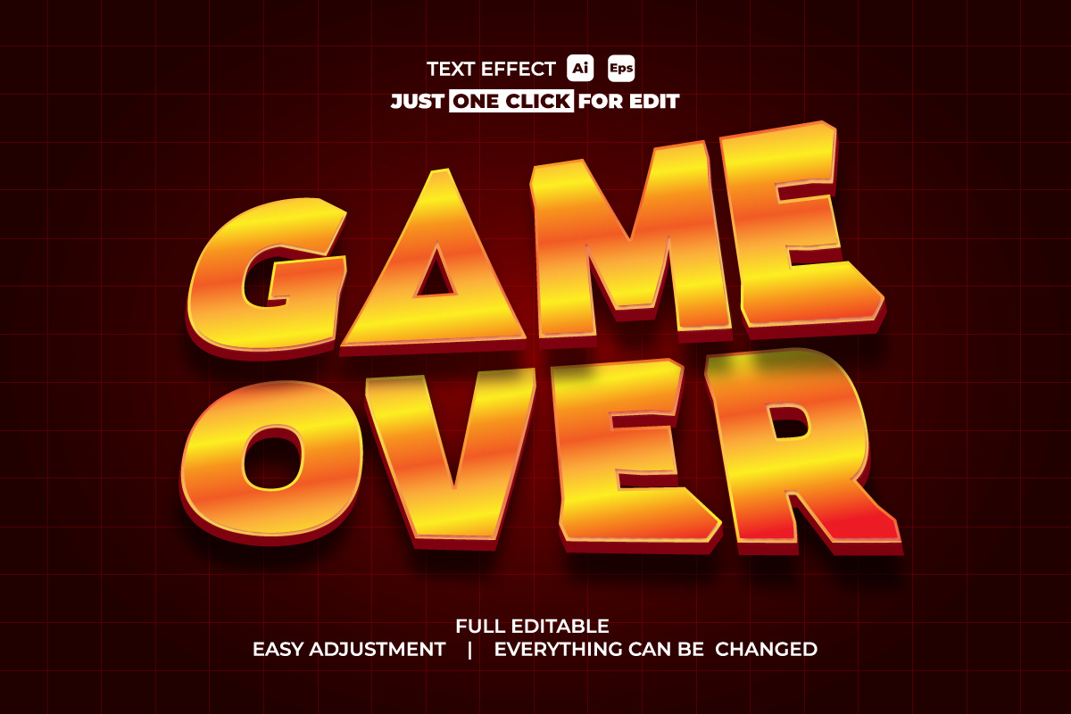 Game Event Text Effect Editable Collection Vol 1