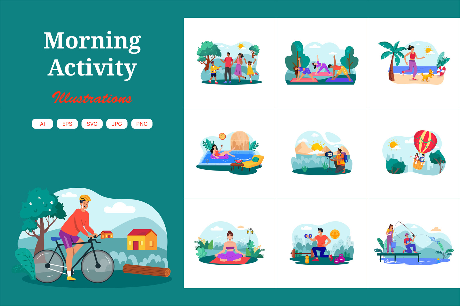 M734_Morning Activity Illustration_Part 01 M734_Morning Activity Illustration_Part 01