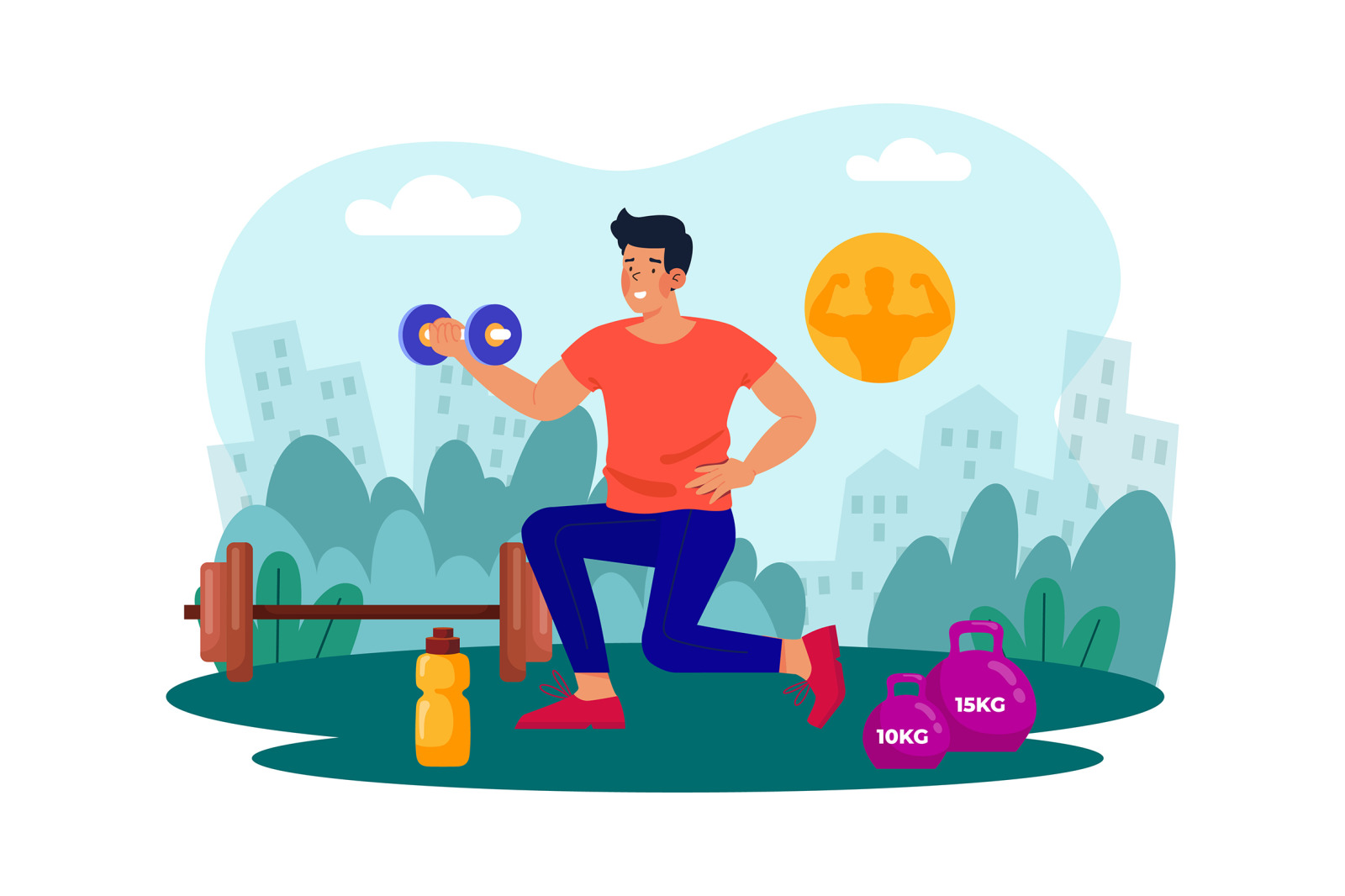 M734_Morning Activity Illustration_Part 01 M734_Morning Activity Illustration_Part 01