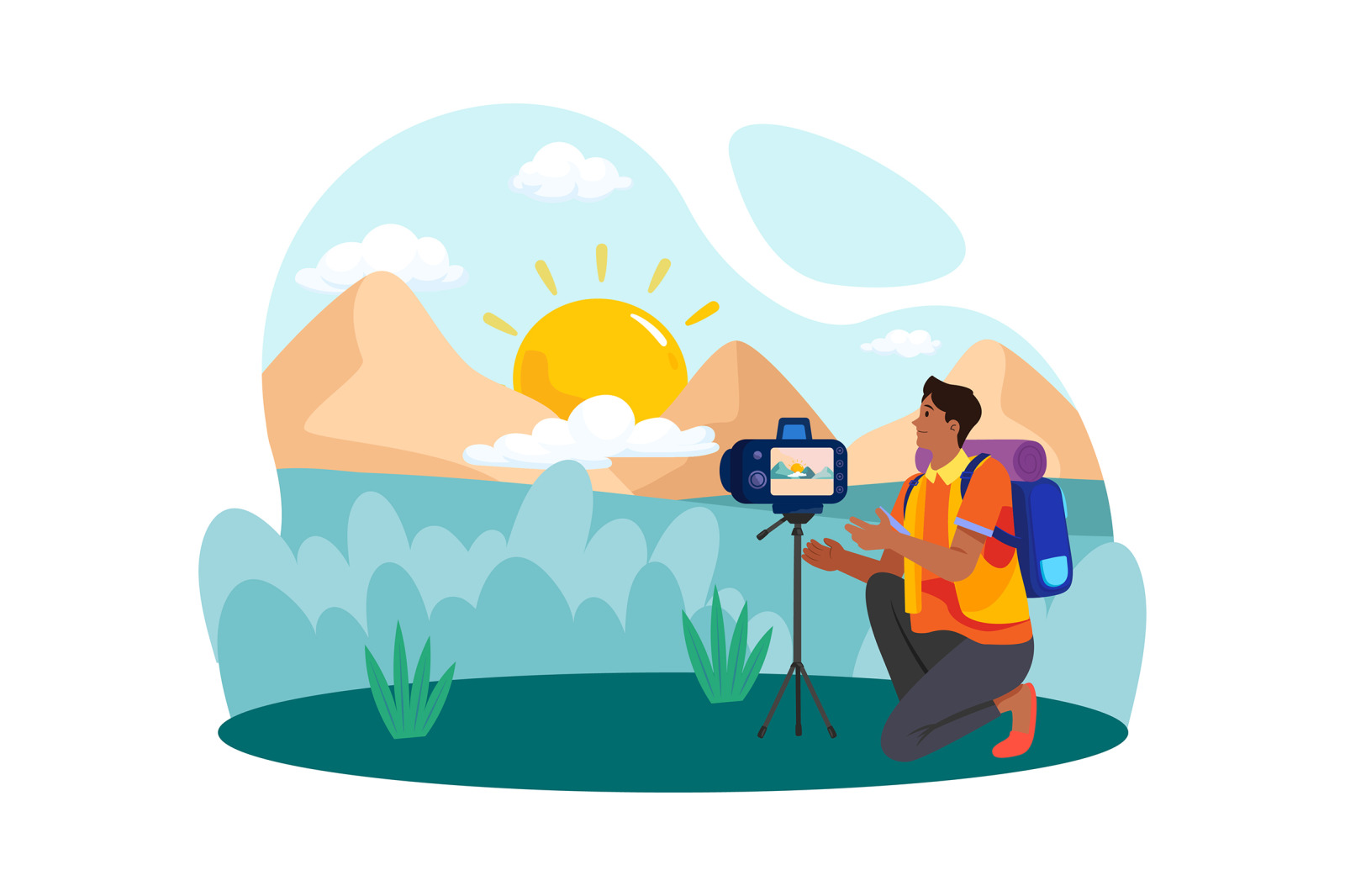M734_Morning Activity Illustration_Part 01 M734_Morning Activity Illustration_Part 01