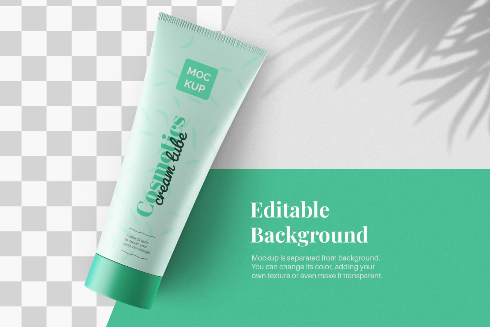 Cosmetic Cream Tube 100ml Packaging PSD Mockup Pack