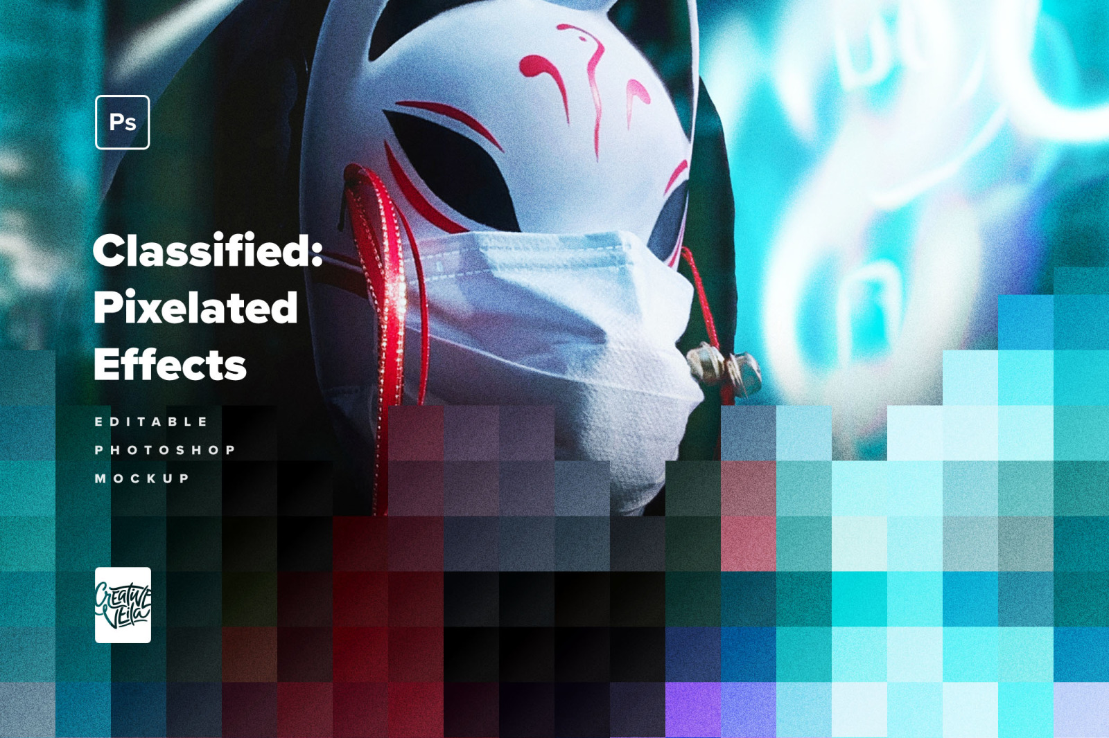 Classified Pixelated Photo Effects Classified Pixelated Photo Effects