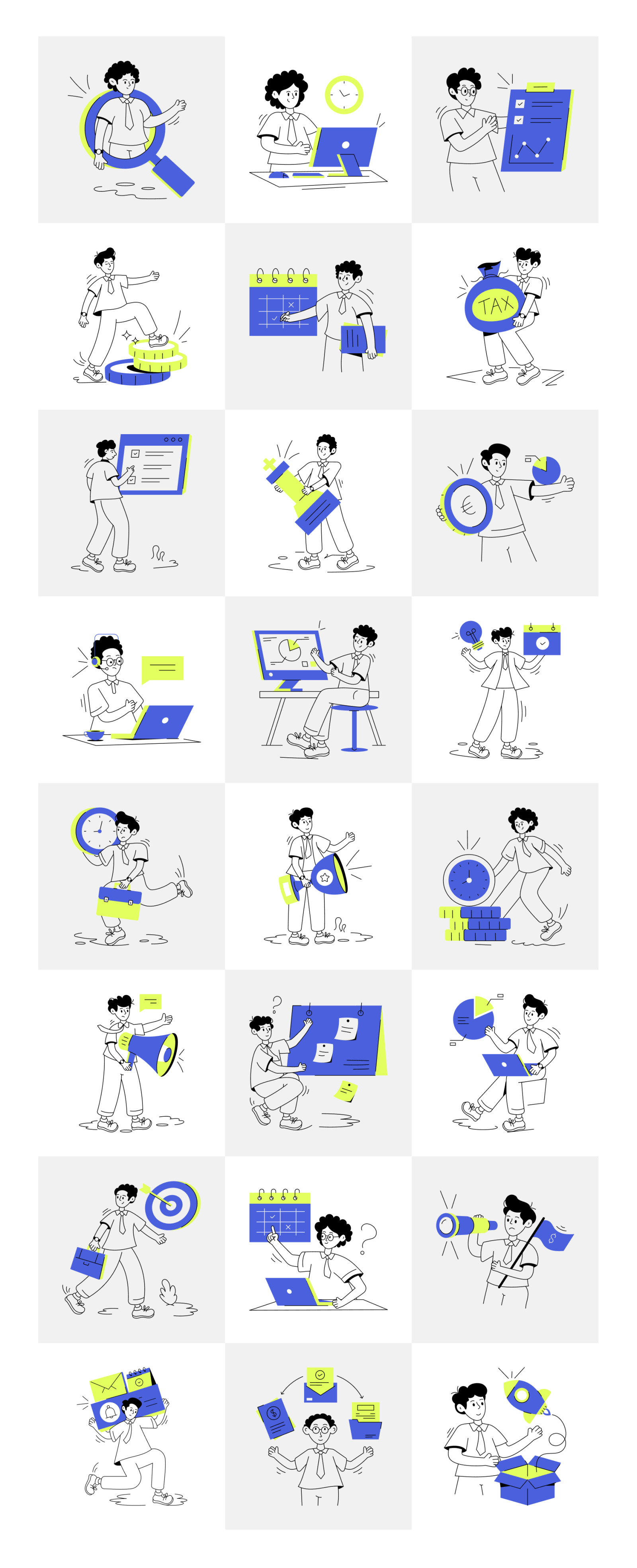 Animated Manager Illustrations