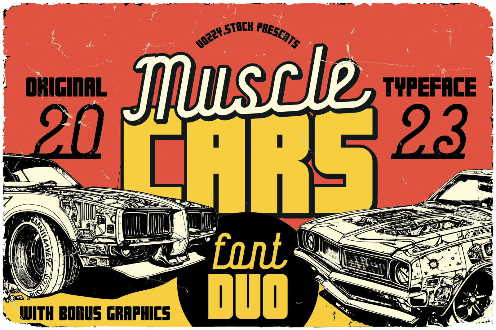 Muscle Cars Font Duo