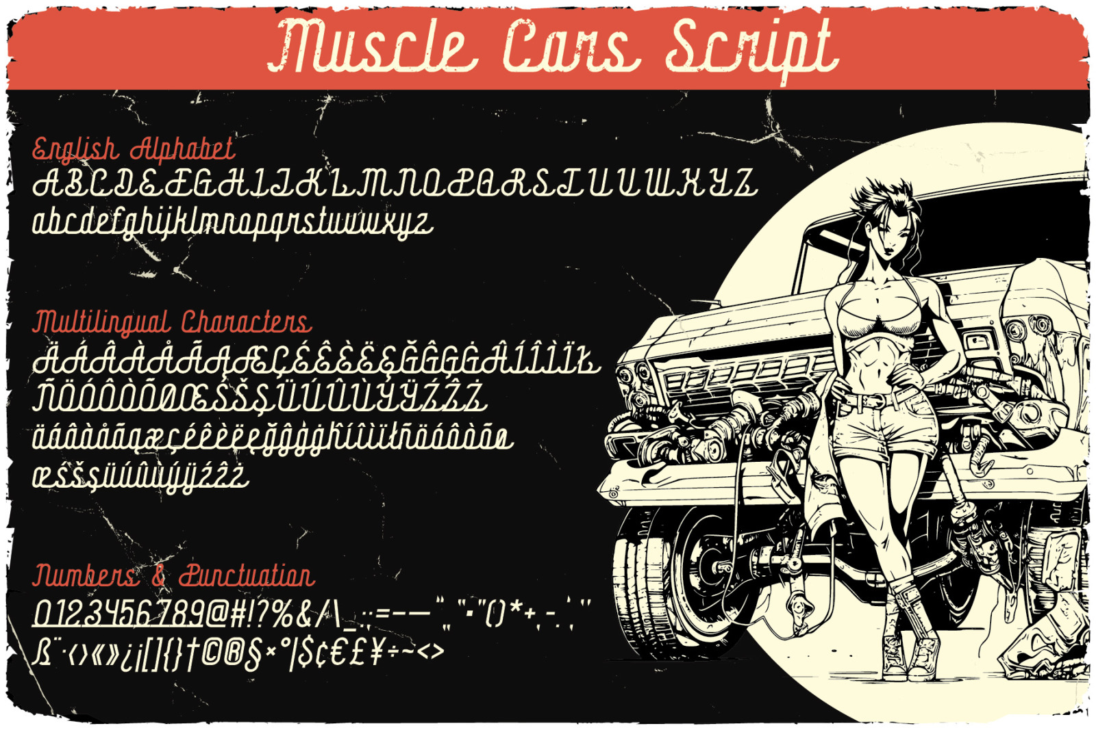 Muscle Cars Font Duo