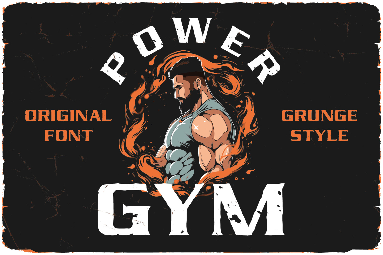 Power Gym Layered Font