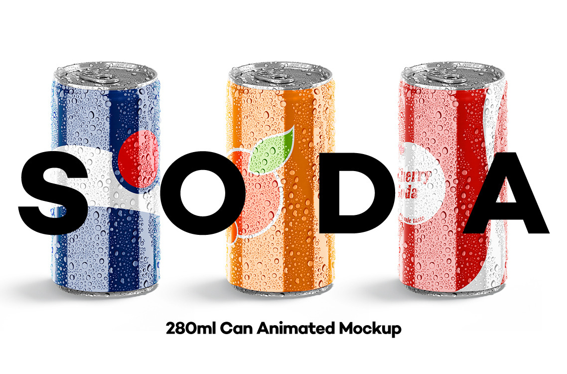 280ml Can Animated Mockup