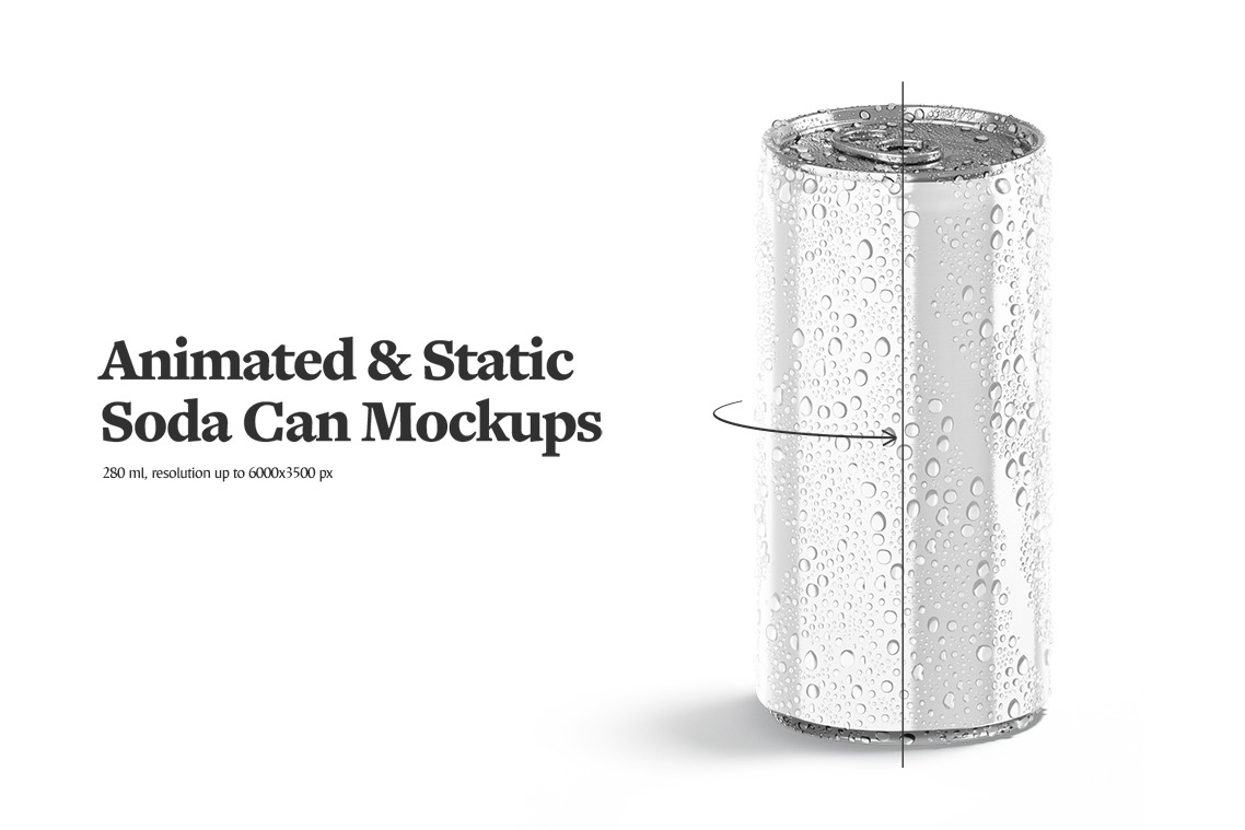 280ml Can Animated Mockup 280ml Can Animated Mockup